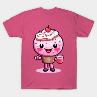 kawaii Ice cream  T-Shirt cute Candy food gilrl T-Shirt